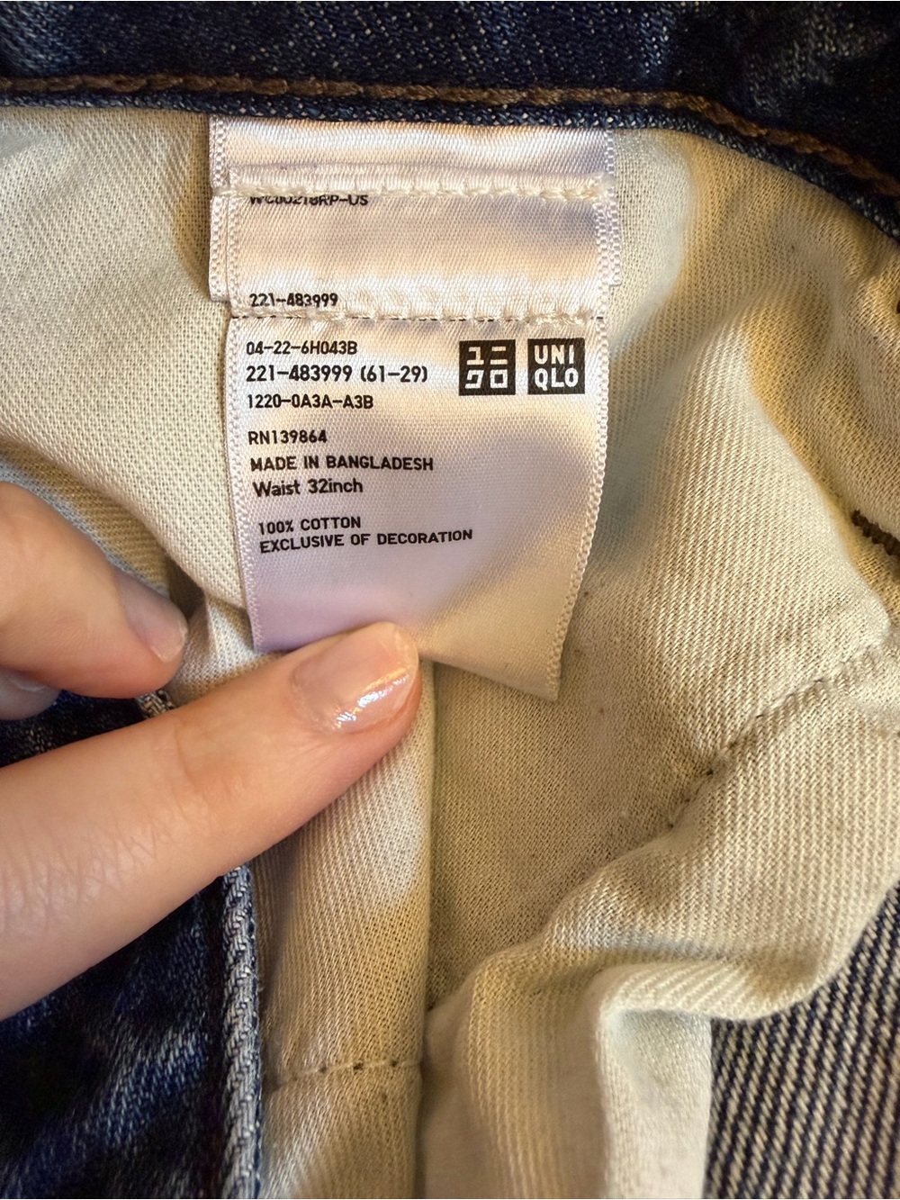 Uniqlo JW Anderson Women’s Blue Baggy Jeans - Picture 6 of 9